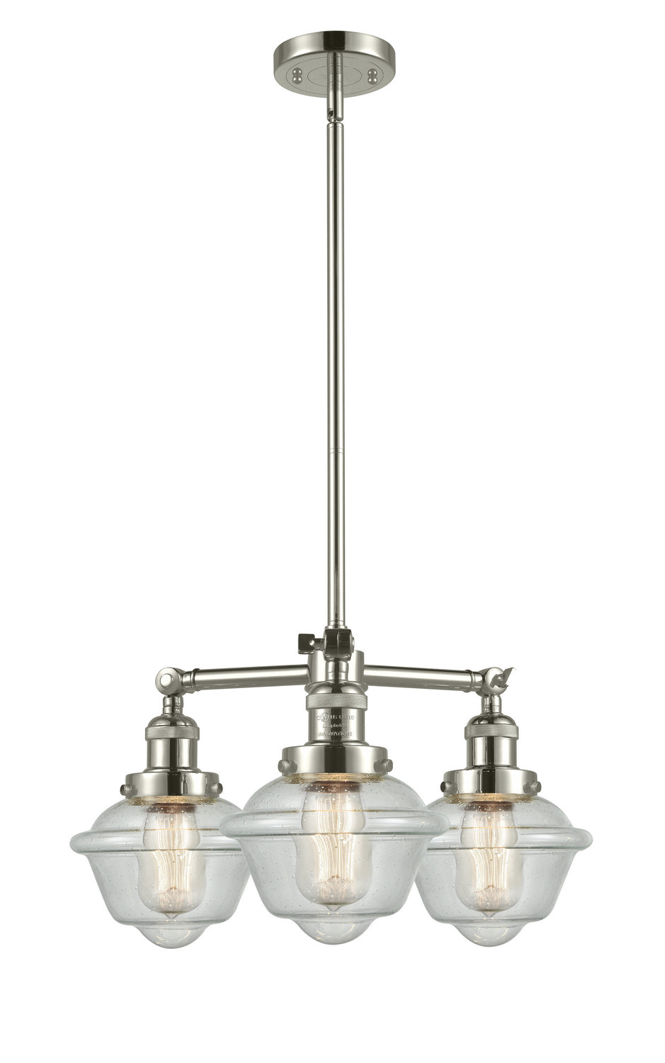 Innovations Franklin Restoration 207-PN-G534-LED Chandelier Light - Polished Nickel
