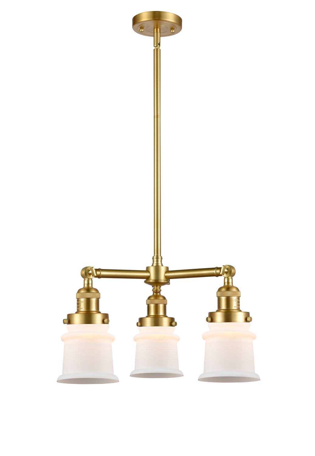 Innovations Franklin Restoration 207-SG-G181S-LED Chandelier Light - Satin Gold