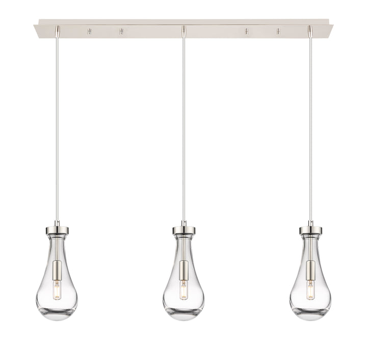 Innovations Downtown Urban 123-451-1P-PN-G451-5CL Pendant Light - Polished Nickel