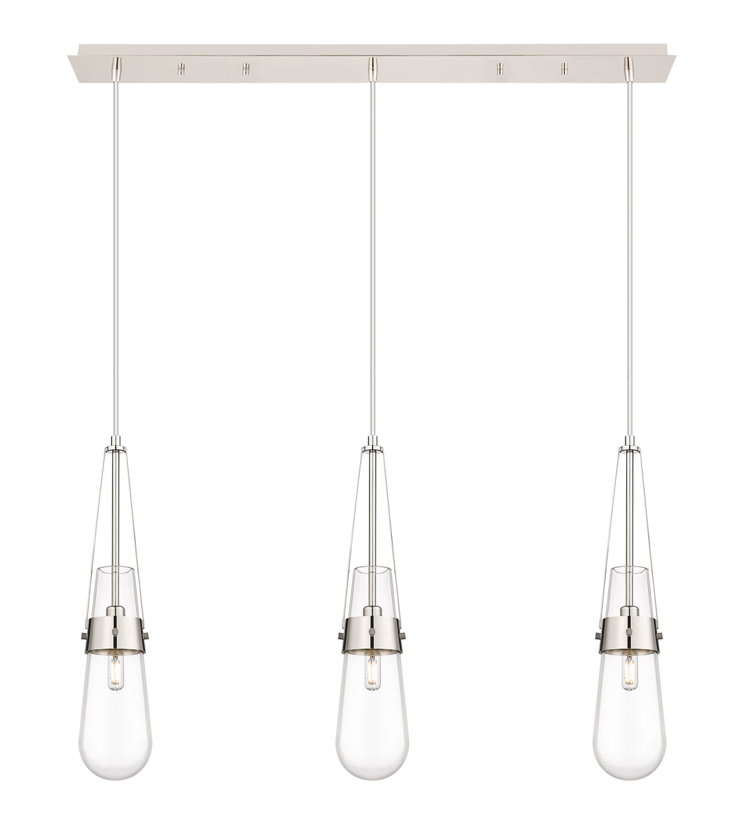 Innovations Downtown Urban 123-452-1P-PN-G452-4CL Pendant Light - Polished Nickel