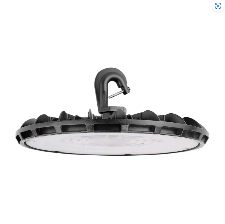 Probrite UFO Round LED High Bay Light Fixture 155 Watts, 17400 Lumens, 120VAC Non-Dim, 5000K, Black PHB08 Series