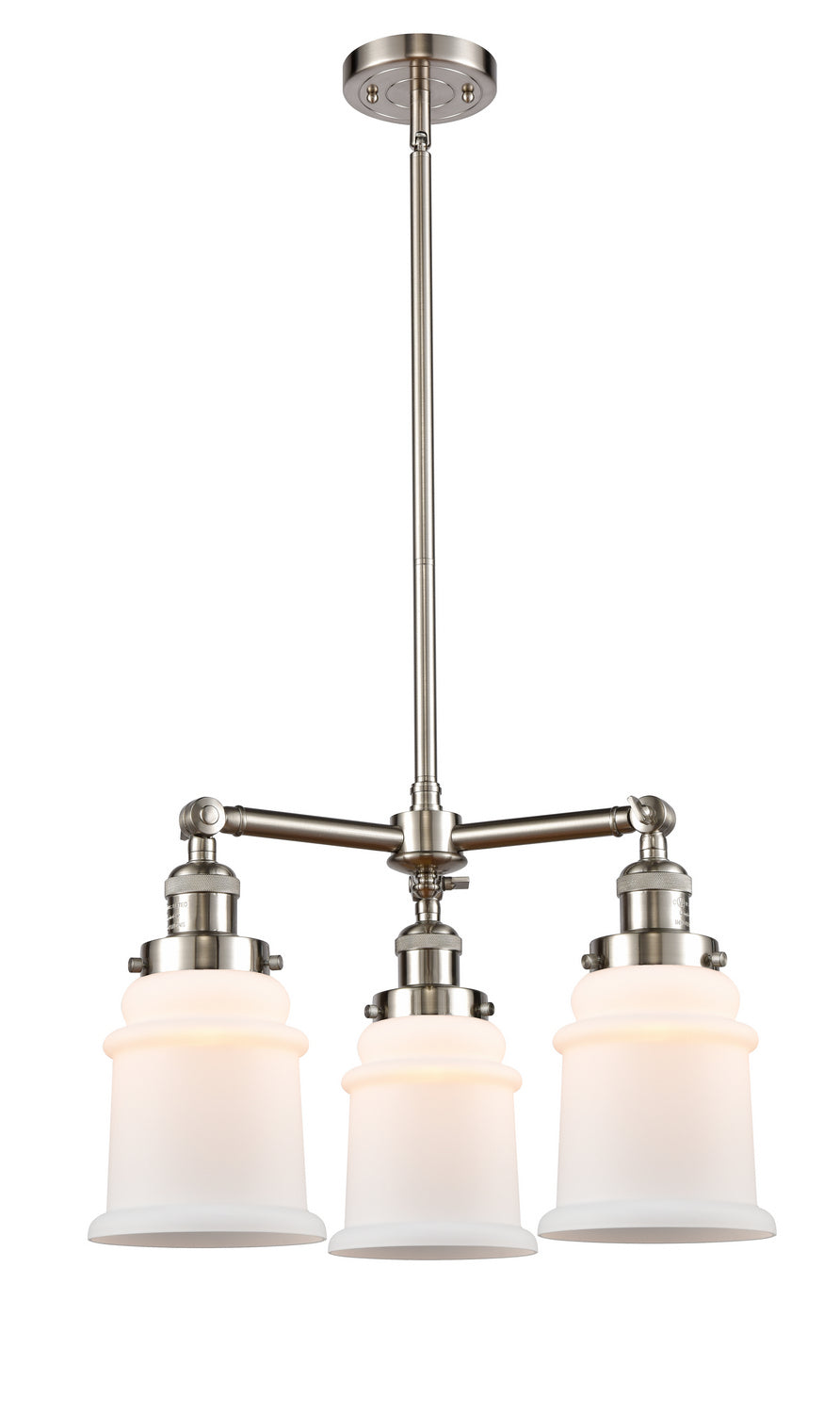 Innovations Franklin Restoration 207-SN-G181-LED Chandelier Light - Brushed Satin Nickel