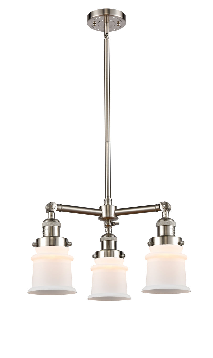 Innovations Franklin Restoration 207-SN-G181S Chandelier Light - Brushed Satin Nickel