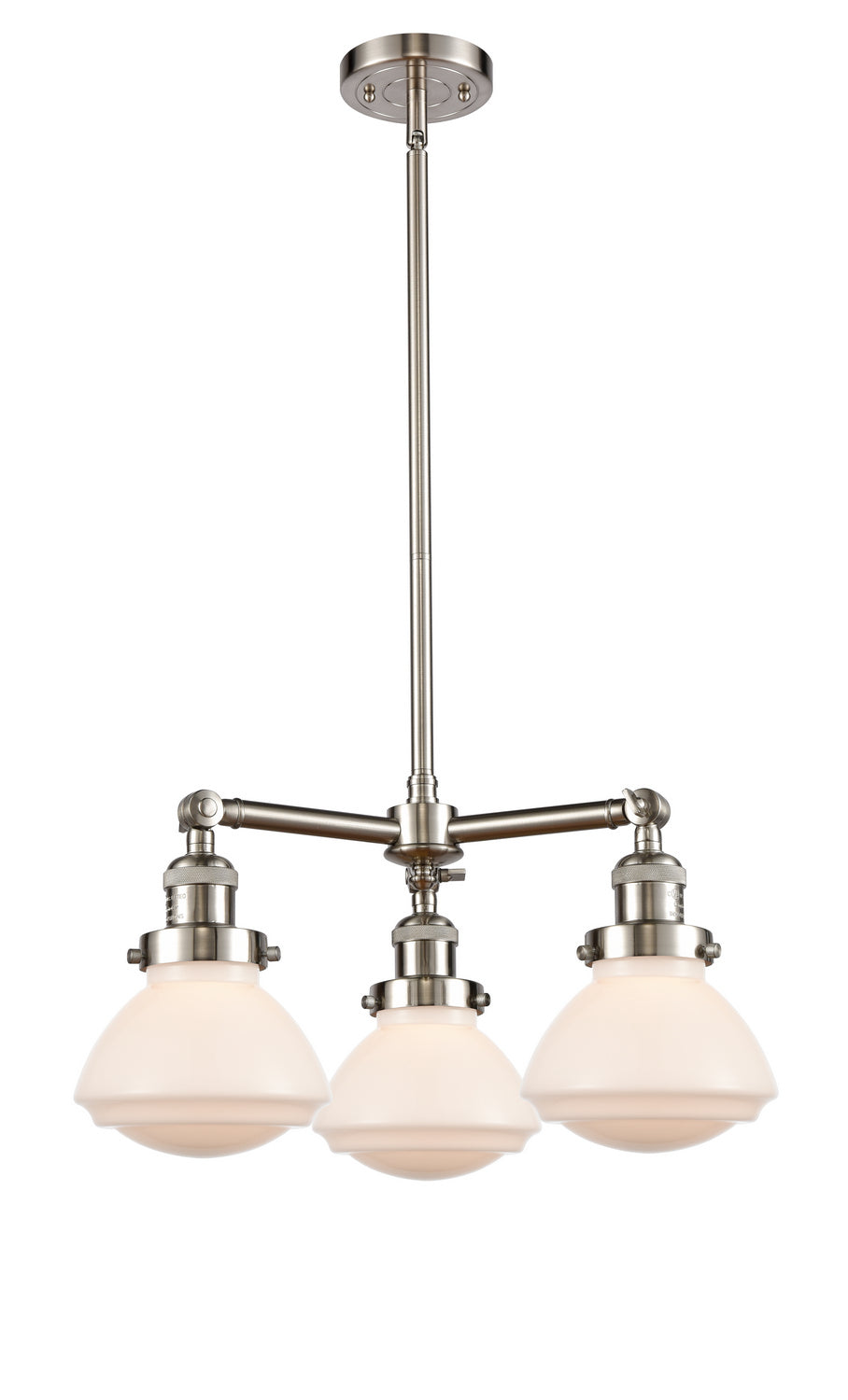 Innovations Franklin Restoration 207-SN-G321 Chandelier Light - Brushed Satin Nickel