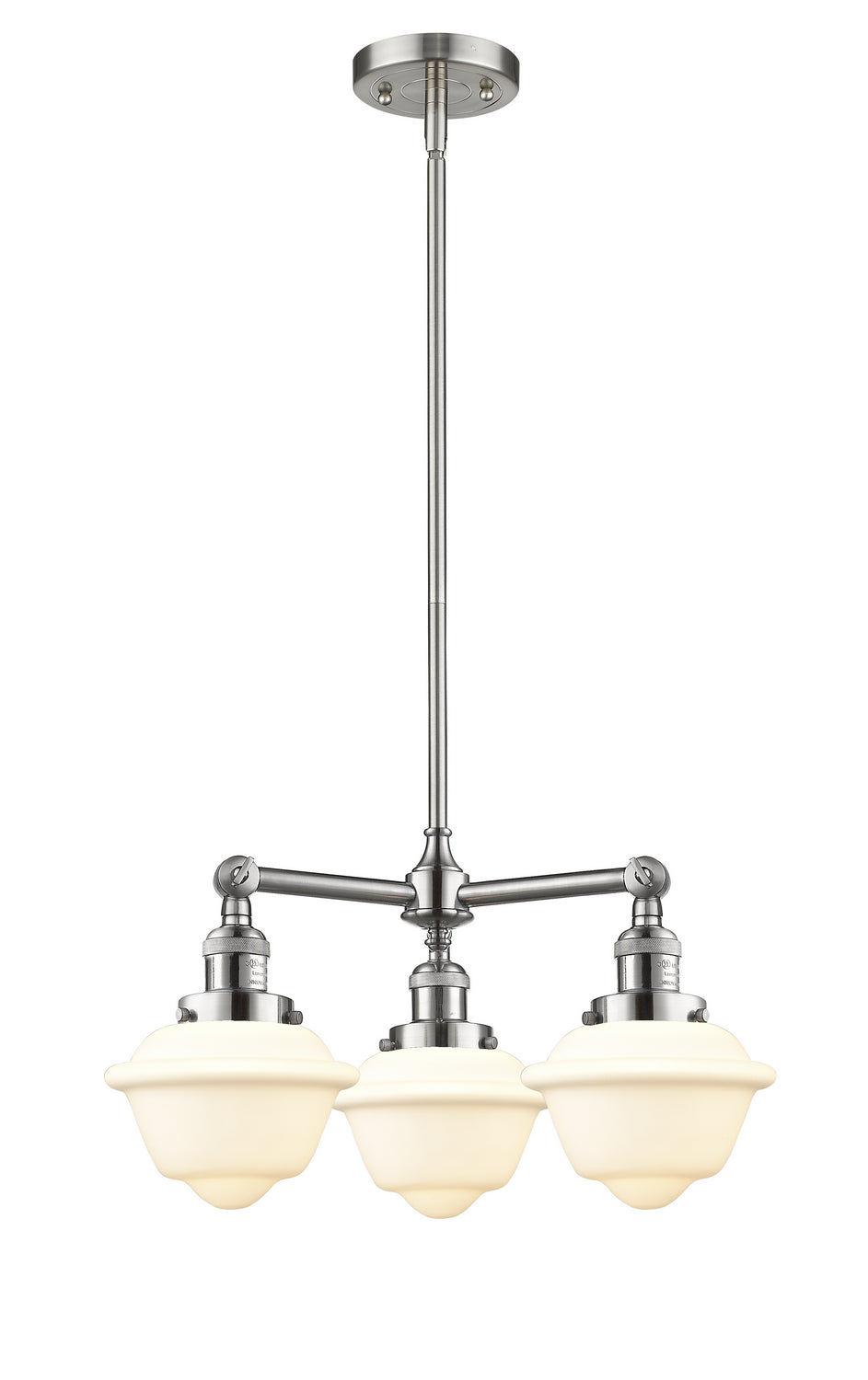Innovations Franklin Restoration 207-SN-G531 Chandelier Light - Brushed Satin Nickel