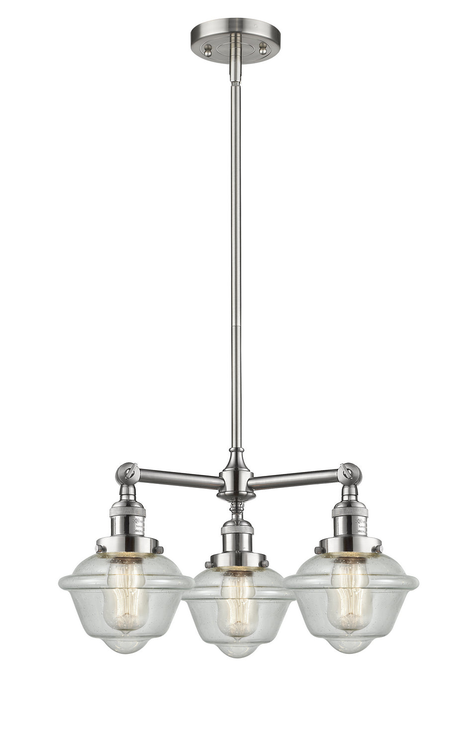 Innovations Franklin Restoration 207-SN-G534-LED Chandelier Light - Brushed Satin Nickel
