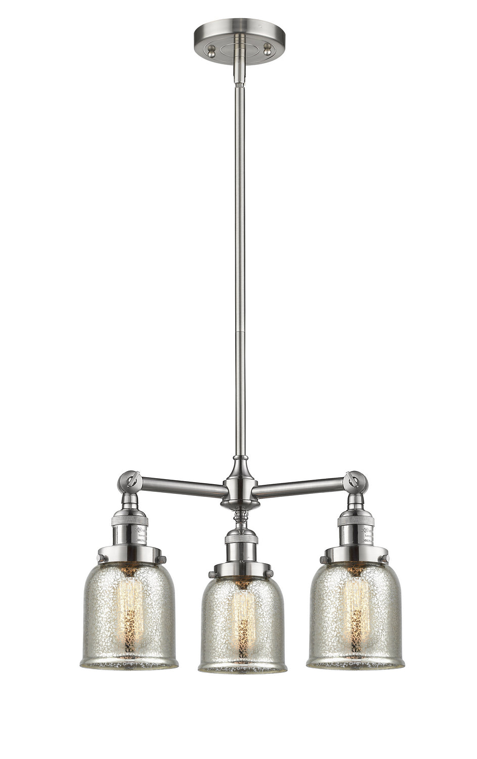 Innovations Franklin Restoration 207-SN-G58-LED Chandelier Light - Brushed Satin Nickel