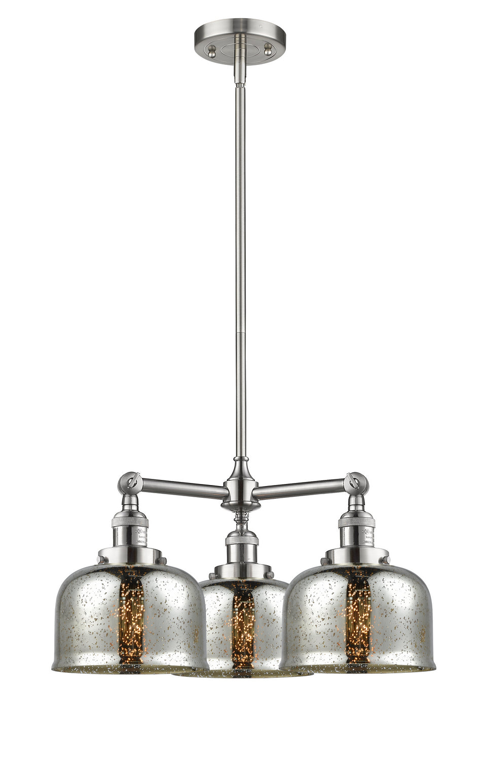 Innovations Franklin Restoration 207-SN-G78 Chandelier Light - Brushed Satin Nickel