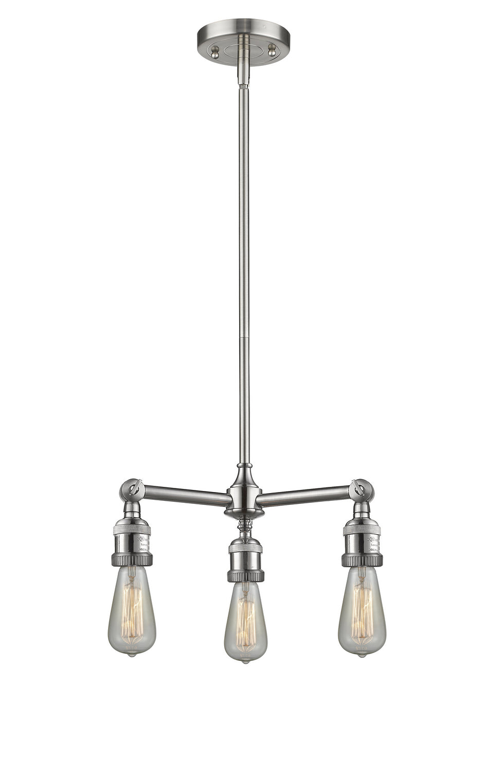 Innovations Franklin Restoration 207-SN-LED Chandelier Light - Brushed Satin Nickel