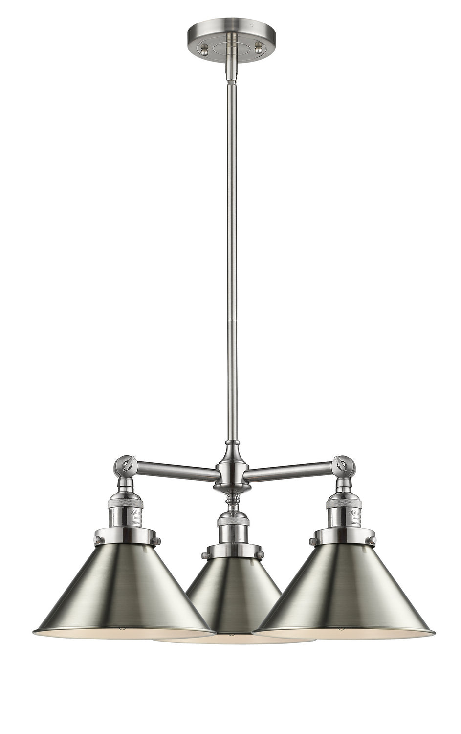 Innovations Franklin Restoration 207-SN-M10-LED Chandelier Light - Brushed Satin Nickel
