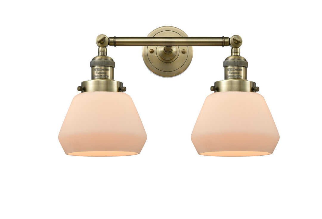 Innovations Franklin Restoration 208-AB-G171-LED Bath Vanity Light 17 in. wide - Antique Brass