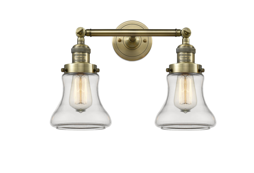 Innovations Franklin Restoration 208-AB-G192-LED Bath Vanity Light 17 in. wide - Antique Brass