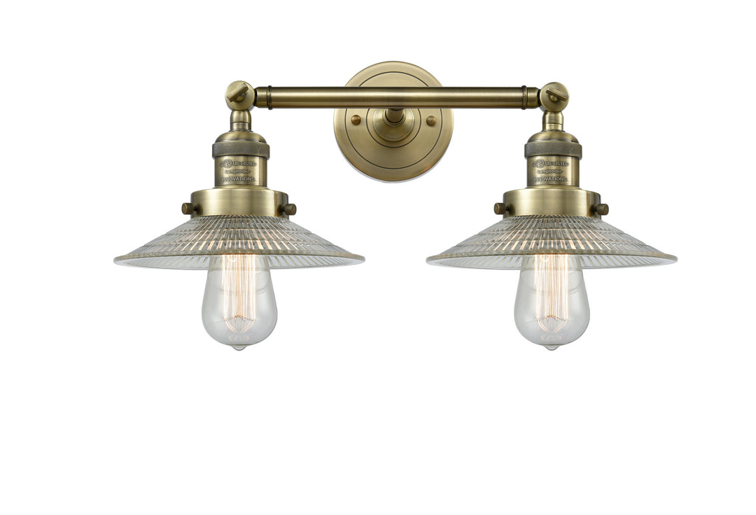 Innovations Franklin Restoration 208-AB-G2 Bath Vanity Light 18 in. wide - Antique Brass