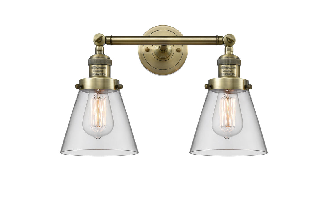 Innovations Franklin Restoration 208-AB-G62 Bath Vanity Light 16 in. wide - Antique Brass