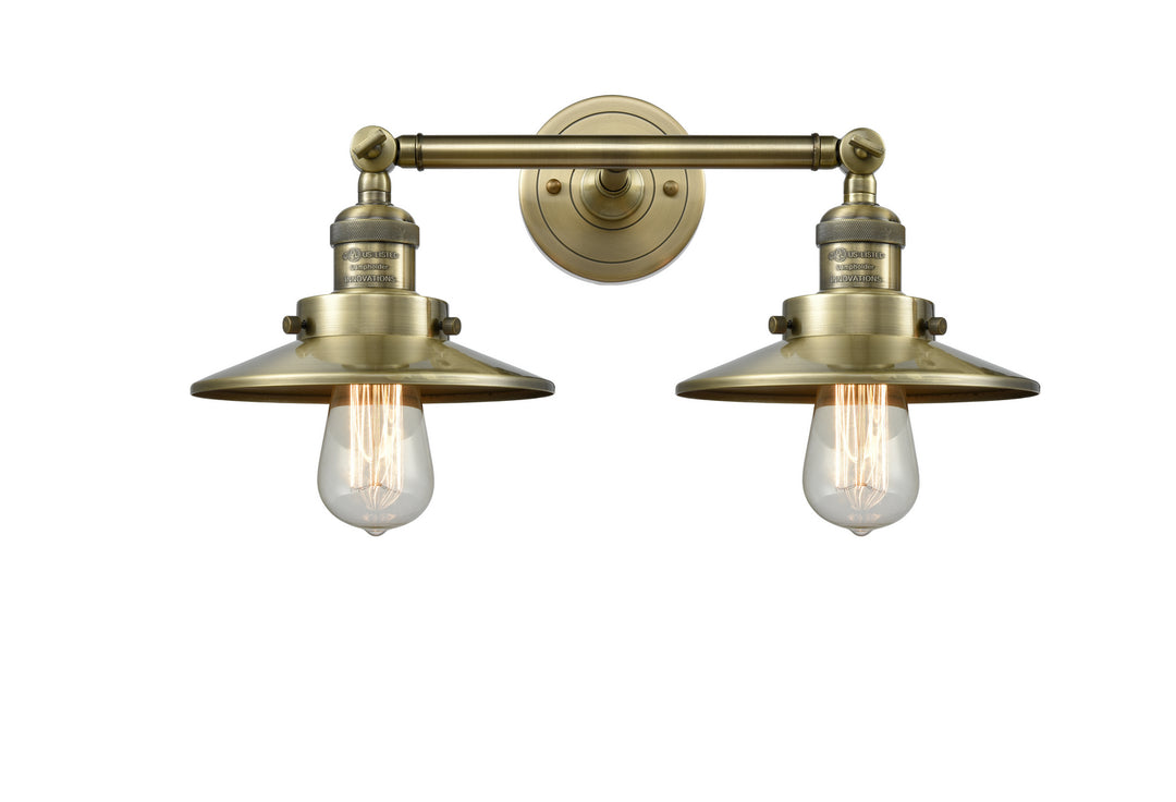 Innovations Franklin Restoration 208-AB-M4-LED Bath Vanity Light 18 in. wide - Antique Brass