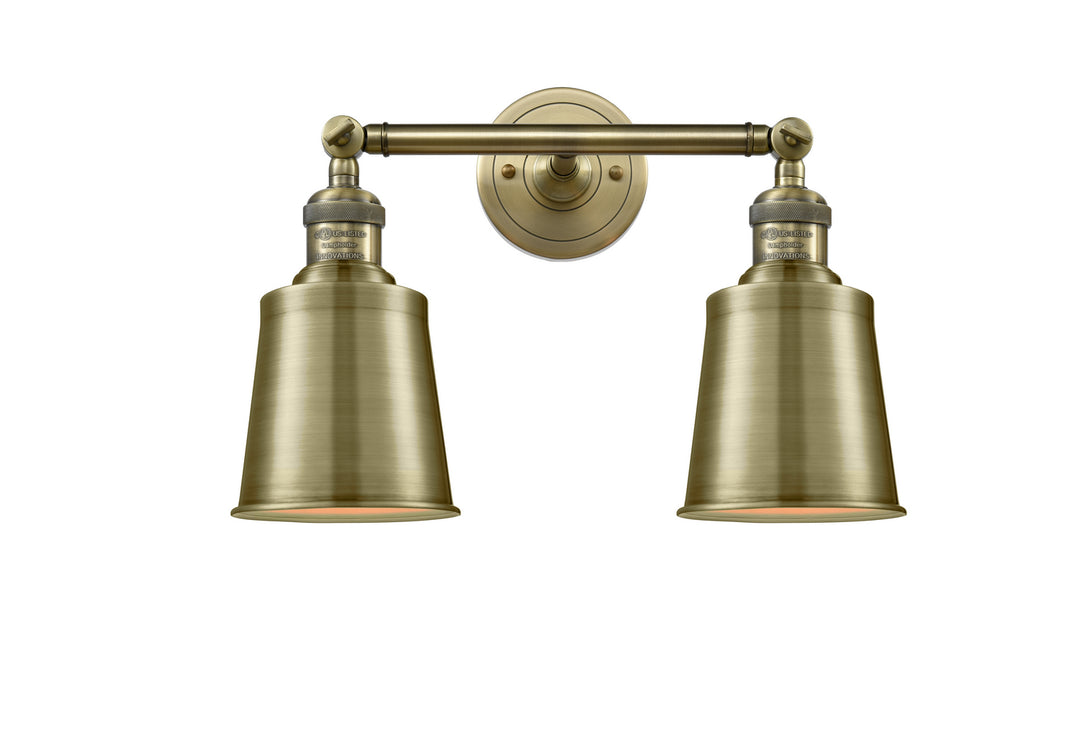 Innovations Franklin Restoration 208-AB-M9-AB Bath Vanity Light 16 in. wide - Antique Brass