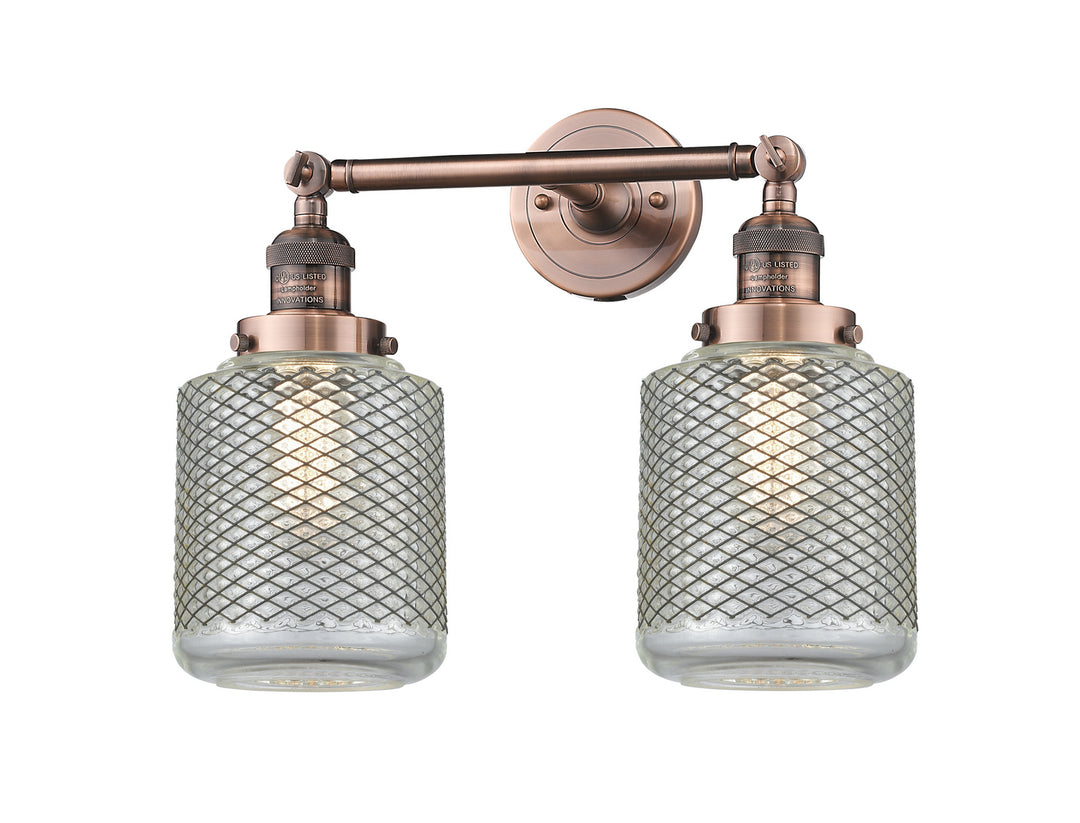 Innovations Franklin Restoration 208-AC-G262-LED Bath Vanity Light 16 in. wide - Antique Copper