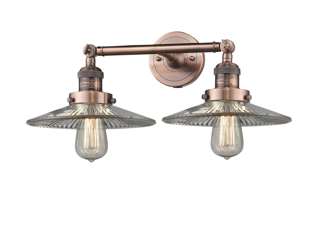 Innovations Franklin Restoration 208-AC-G2-LED Bath Vanity Light 18 in. wide - Antique Copper