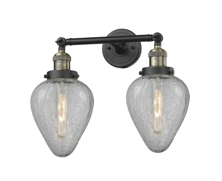 Innovations Franklin Restoration 208-BAB-G165-LED Bath Vanity Light 17 in. wide - Black Antique Brass