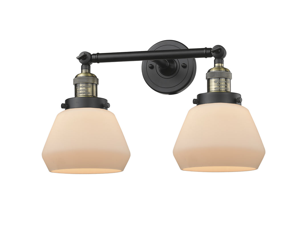 Innovations Franklin Restoration 208-BAB-G171 Bath Vanity Light 17 in. wide - Black Antique Brass
