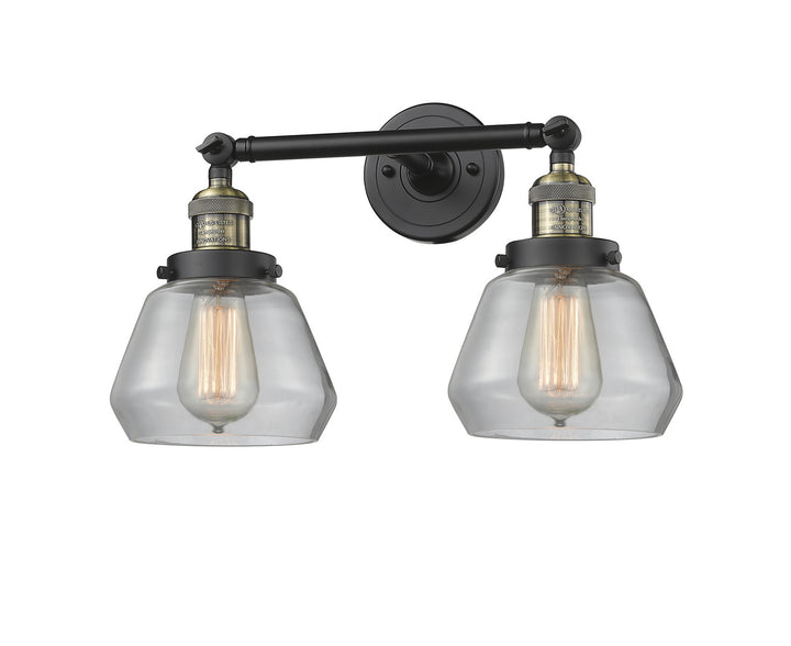 Innovations Franklin Restoration 208-BAB-G172 Bath Vanity Light 17 in. wide - Black Antique Brass