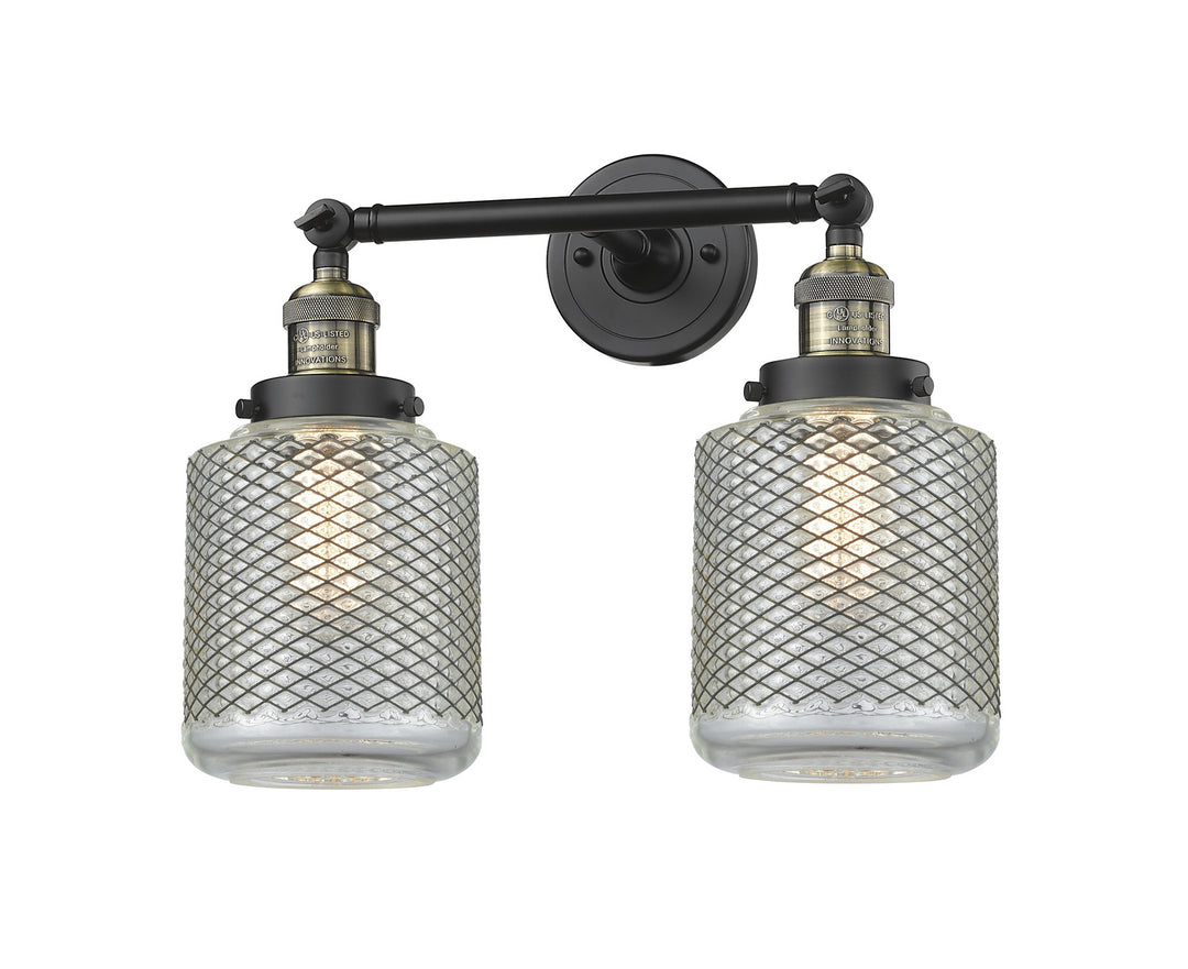 Innovations Franklin Restoration 208-BAB-G262-LED Bath Vanity Light 16 in. wide - Black Antique Brass