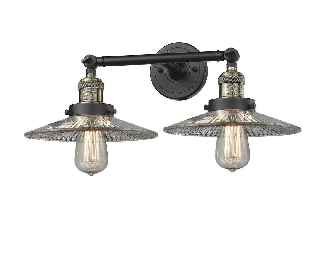 Innovations Franklin Restoration 208-BAB-G2-LED Bath Vanity Light 18 in. wide - Black Antique Brass