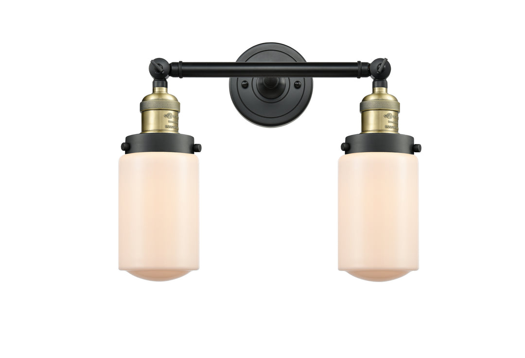 Innovations Franklin Restoration 208-BAB-G311-LED Bath Vanity Light 14 in. wide - Black Antique Brass