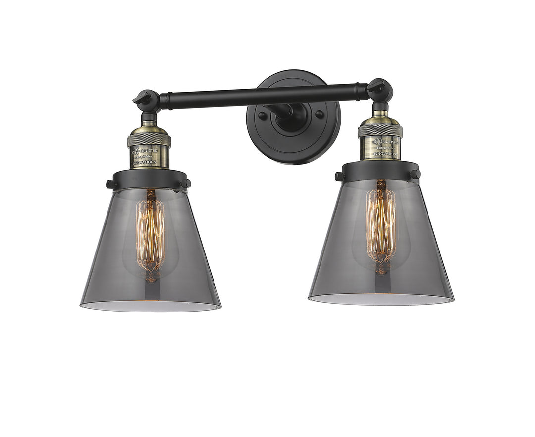 Innovations Franklin Restoration 208-BAB-G63 Bath Vanity Light 16 in. wide - Black Antique Brass