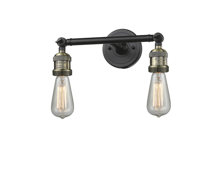 Innovations Franklin Restoration 208-BAB-LED Bath Vanity Light 11 in. wide - Black Antique Brass