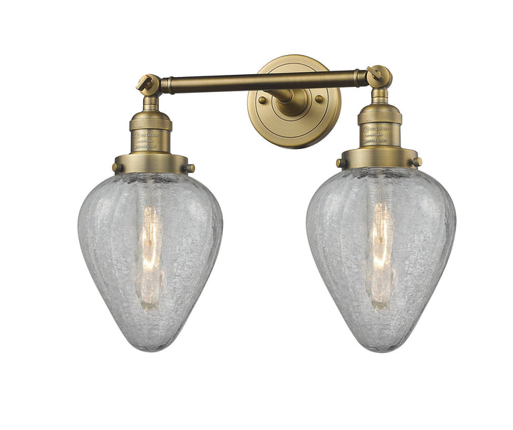 Innovations Franklin Restoration 208-BB-G165-LED Bath Vanity Light 17 in. wide - Brushed Brass