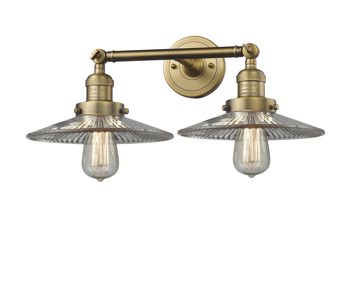 Innovations Franklin Restoration 208-BB-G2-LED Bath Vanity Light 18 in. wide - Brushed Brass