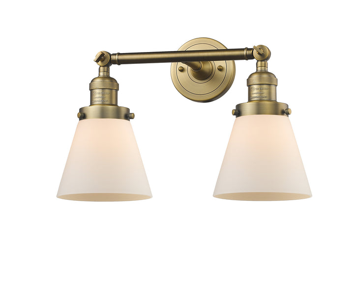 Innovations Franklin Restoration 208-BB-G61-LED Bath Vanity Light 16 in. wide - Brushed Brass