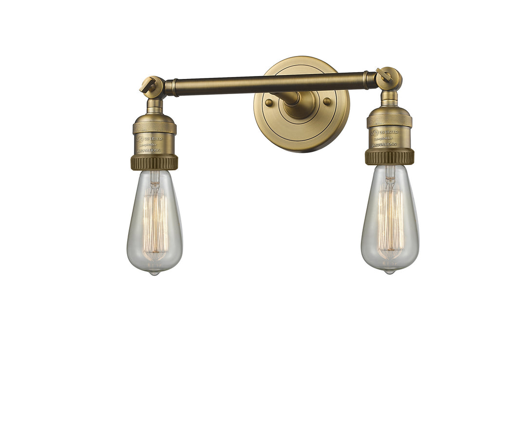 Innovations Franklin Restoration 208-BB-LED Bath Vanity Light 11 in. wide - Brushed Brass