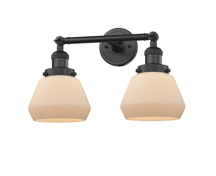 Innovations Franklin Restoration 208-BK-G171 Bath Vanity Light 17 in. wide - Matte Black