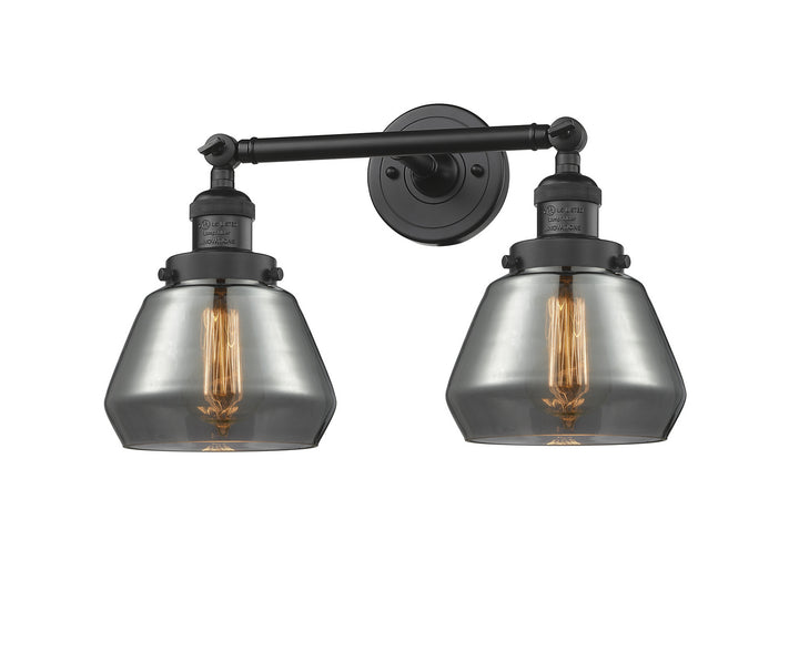 Innovations Franklin Restoration 208-BK-G173-LED Bath Vanity Light 17 in. wide - Matte Black