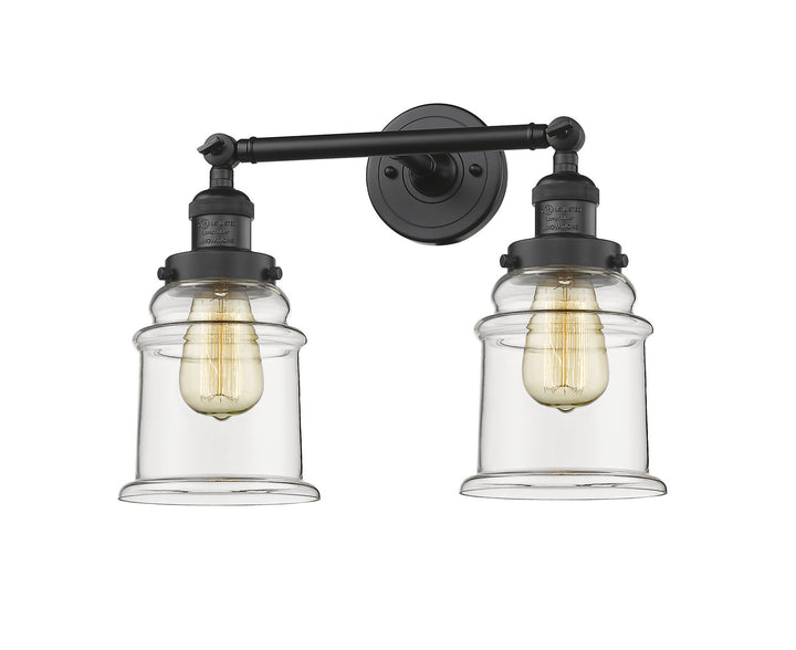 Innovations Franklin Restoration 208-BK-G182-LED Bath Vanity Light 17 in. wide - Matte Black
