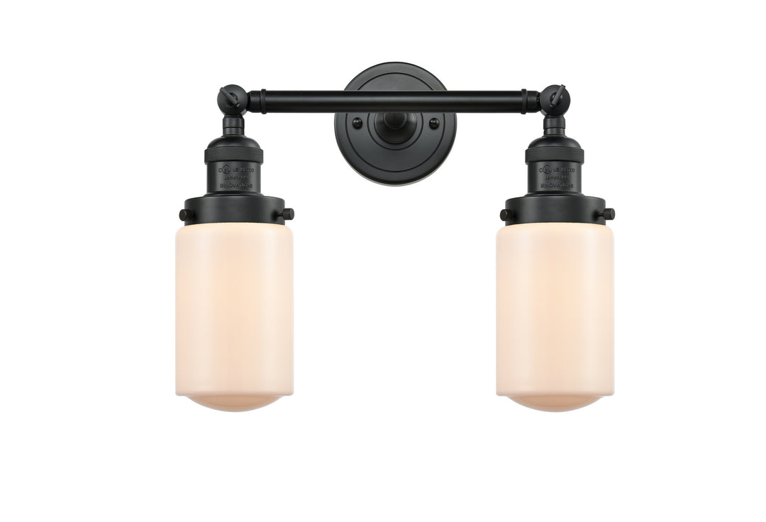 Innovations Franklin Restoration 208-BK-G311-LED Bath Vanity Light 14 in. wide - Matte Black