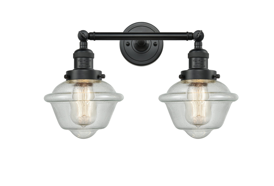 Innovations Franklin Restoration 208-BK-G534-LED Bath Vanity Light 17 in. wide - Matte Black