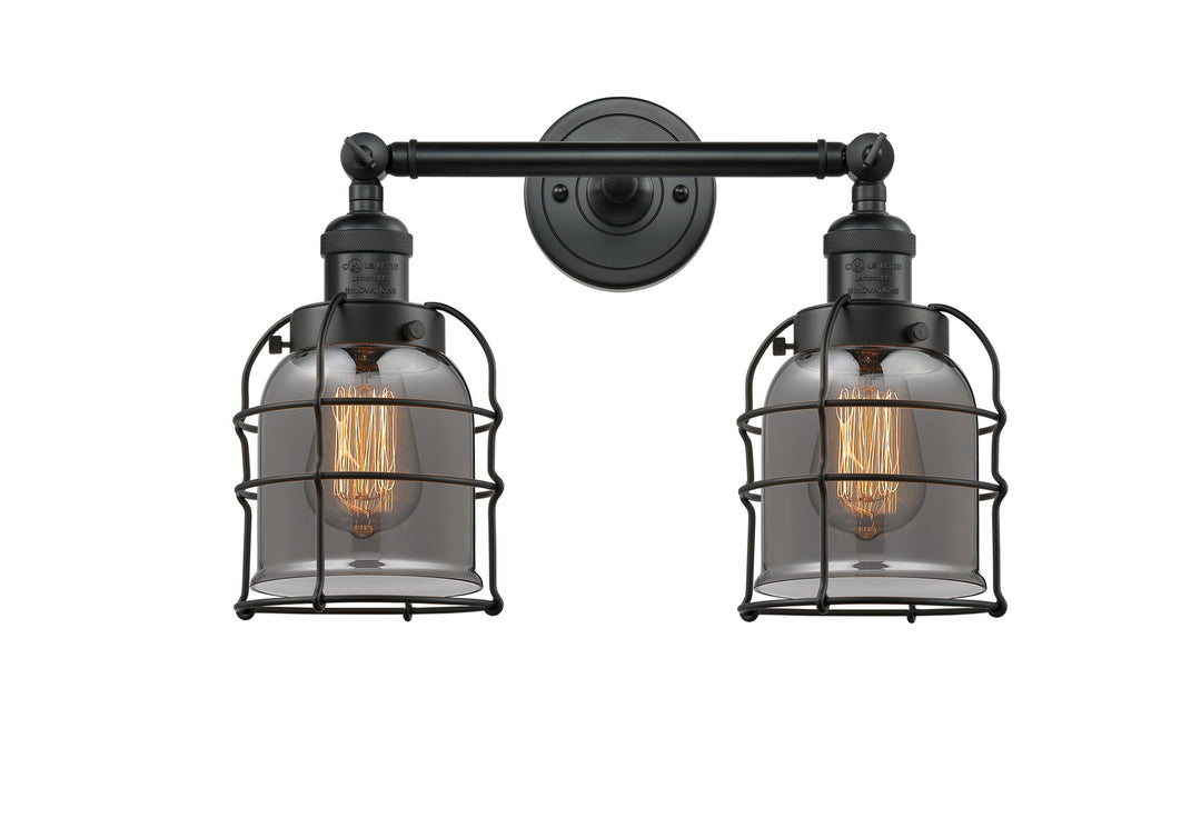 Innovations Franklin Restoration 208-BK-G53-CE-LED Bath Vanity Light 16 in. wide - Matte Black
