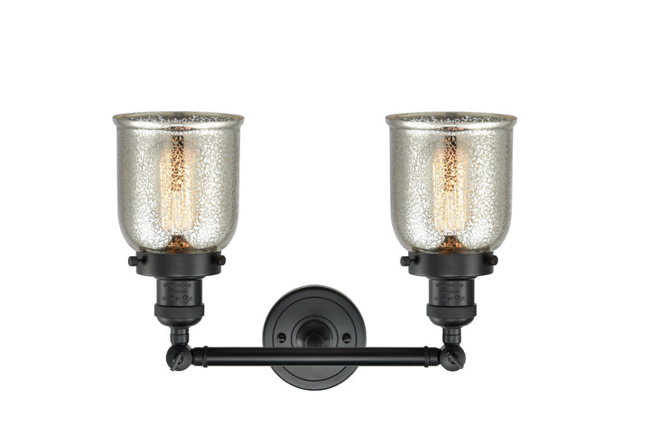 Innovations Franklin Restoration 208-BK-G58 Bath Vanity Light 15 in. wide - Matte Black