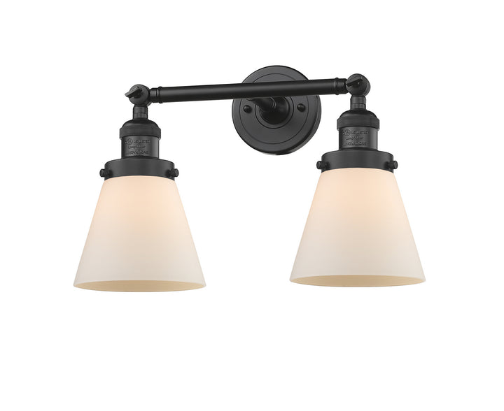 Innovations Franklin Restoration 208-BK-G61 Bath Vanity Light 16 in. wide - Matte Black