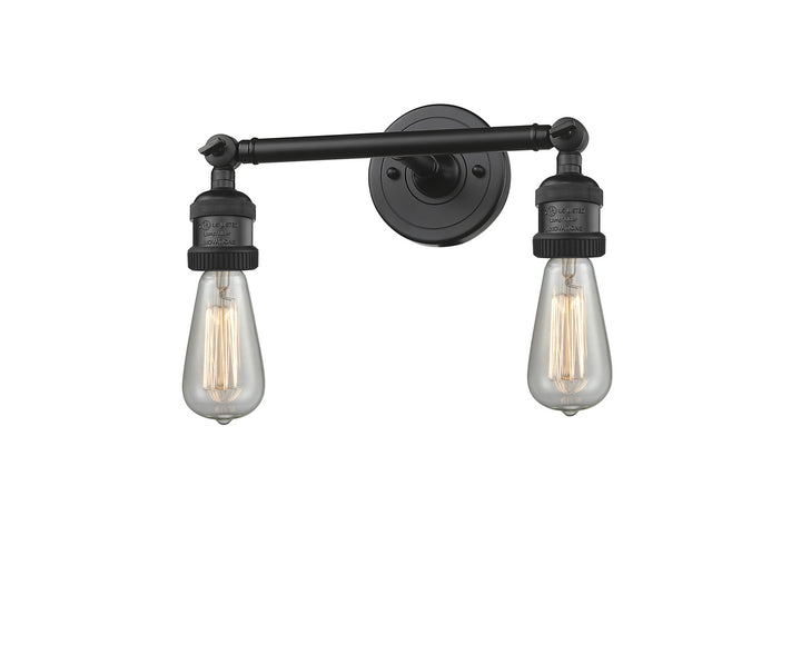 Innovations Franklin Restoration 208-BK-LED Bath Vanity Light 11 in. wide - Matte Black