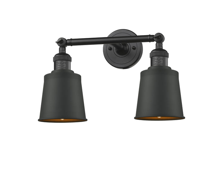 Innovations Franklin Restoration 208-BK-M9-BK-LED Bath Vanity Light 16 in. wide - Matte Black