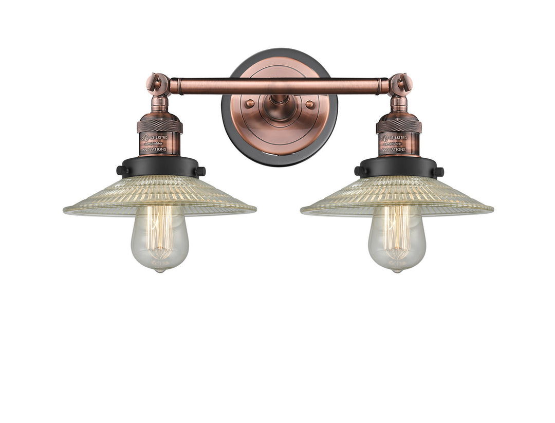 Innovations Franklin Restoration 208BP-ACBK-G2 Bath Vanity Light 18 in. wide - Antique Copper