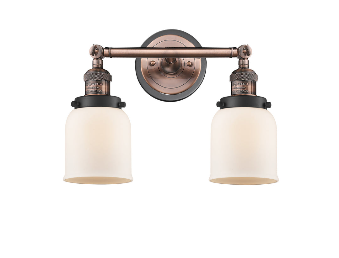 Innovations Franklin Restoration 208BP-ACBK-G51 Bath Vanity Light 16 in. wide - Antique Copper