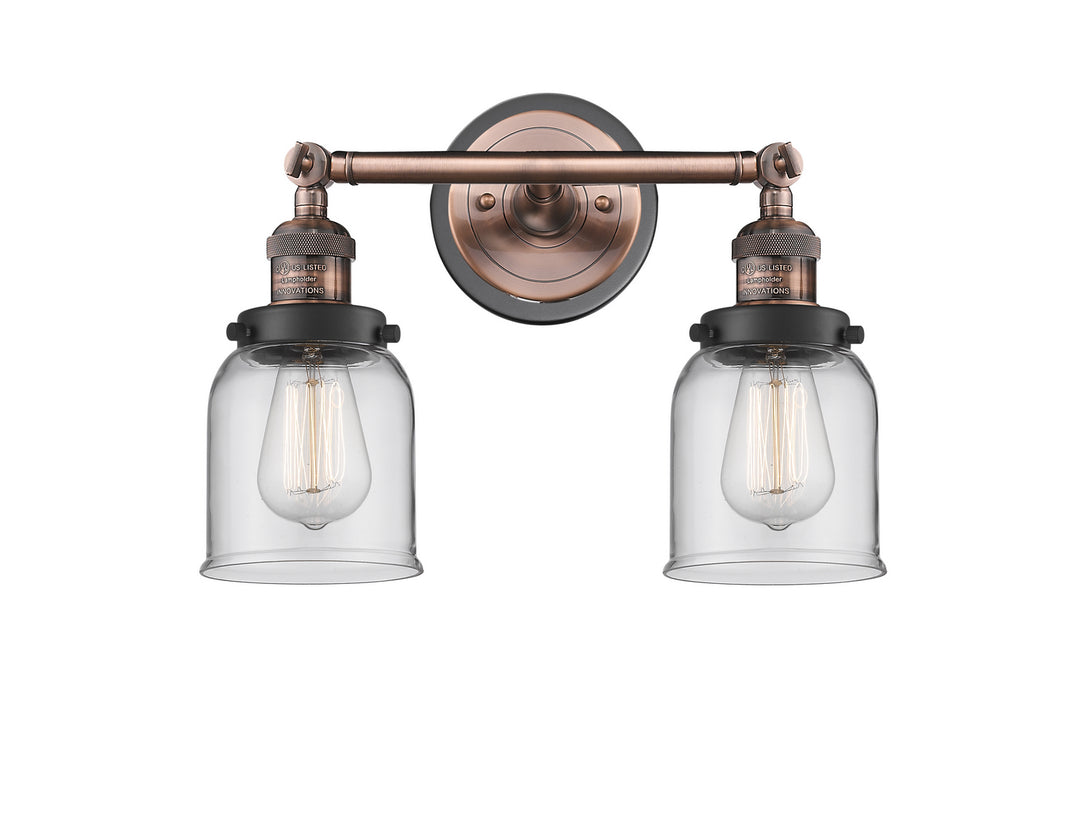 Innovations Franklin Restoration 208BP-ACBK-G52 Bath Vanity Light 16 in. wide - Antique Copper