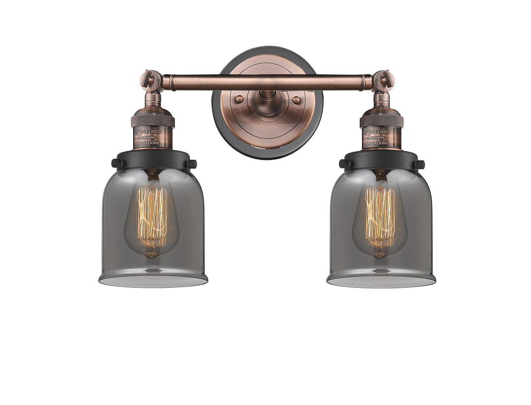 Innovations Franklin Restoration 208BP-ACBK-G53 Bath Vanity Light 16 in. wide - Antique Copper