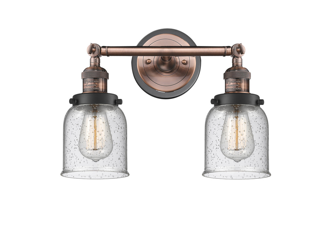 Innovations Franklin Restoration 208BP-ACBK-G54 Bath Vanity Light 16 in. wide - Antique Copper