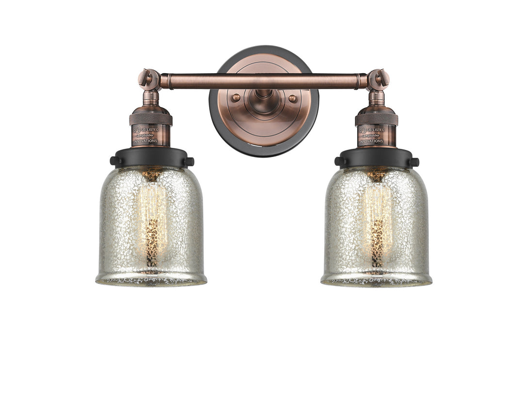 Innovations Franklin Restoration 208BP-ACBK-G58 Bath Vanity Light 15 in. wide - Antique Copper